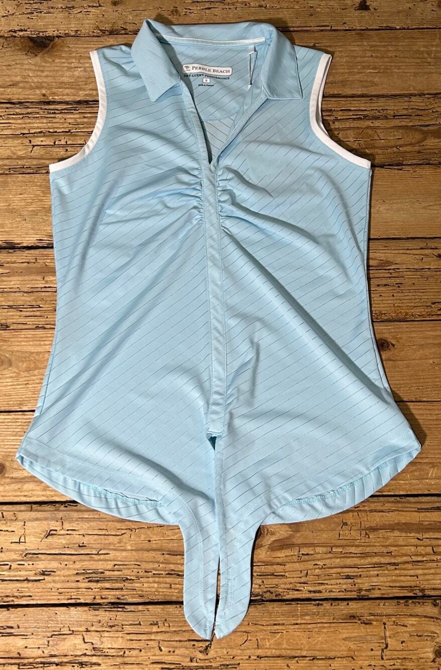 Pebble Beach Women’s Size S Blue Dry-Luxe Performance Tank - NWT